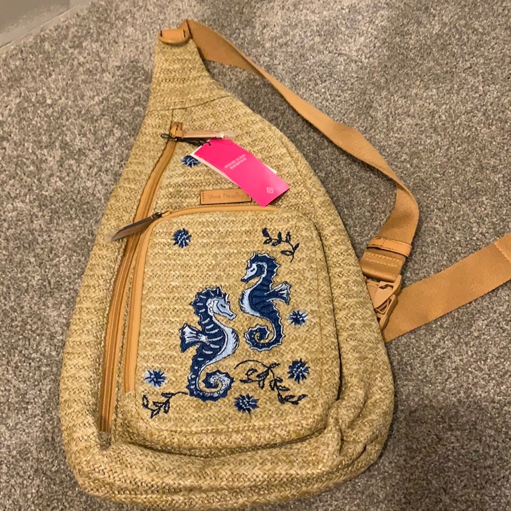 Vera Bradley Straw Sling Backpack